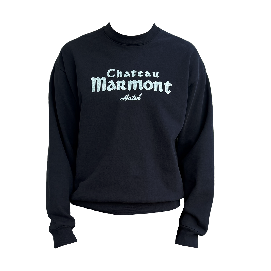 Chateau Marmont Black Crewneck