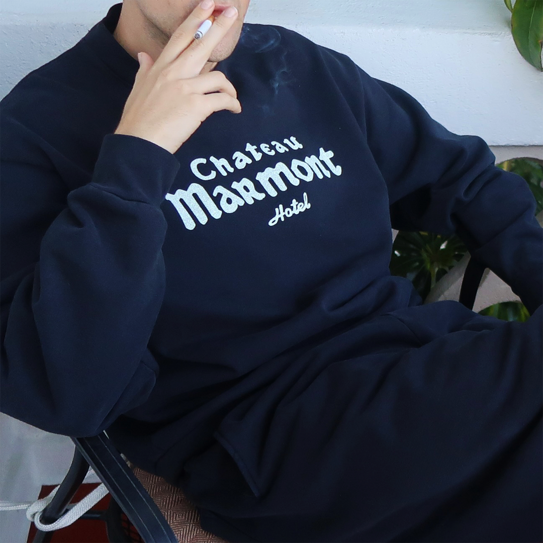 Chateau Marmont Black Crewneck